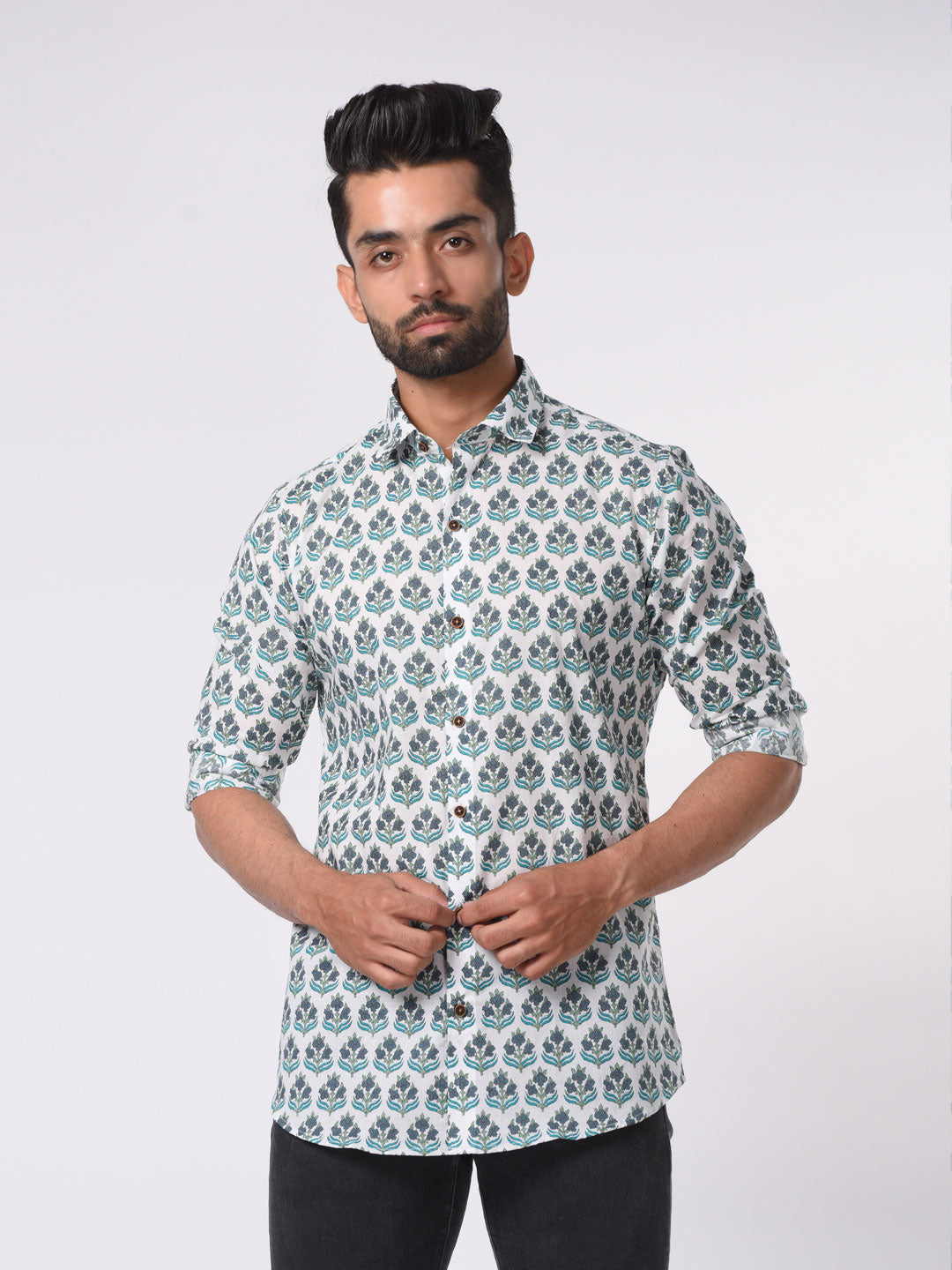 Perennial Printed Cotton Shirt