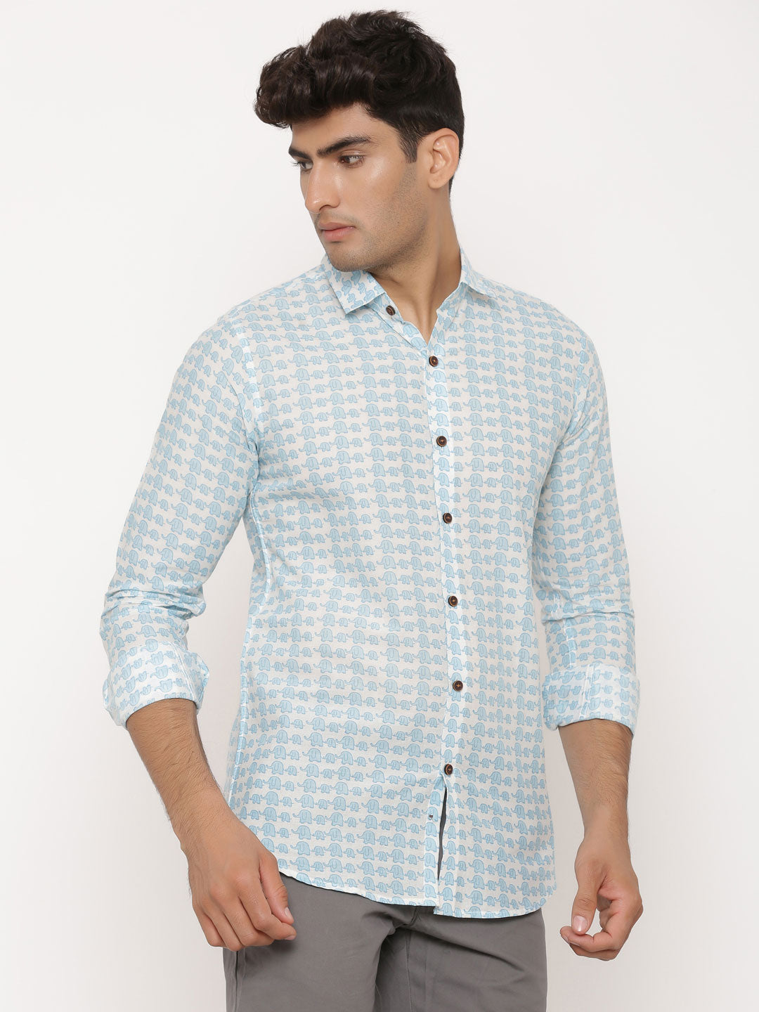 All Over Elephant Printed Shirt