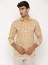 Yellow Printed shirt