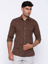 black printed shirt for men