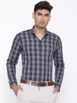 Grey check shirt