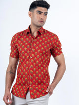 Red Printed Shirts 