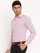 pink check shirt