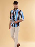 Charlie Tropical Stripes Shirt - Tistabene