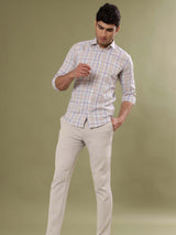 Blue and Yellow Checks Shirt