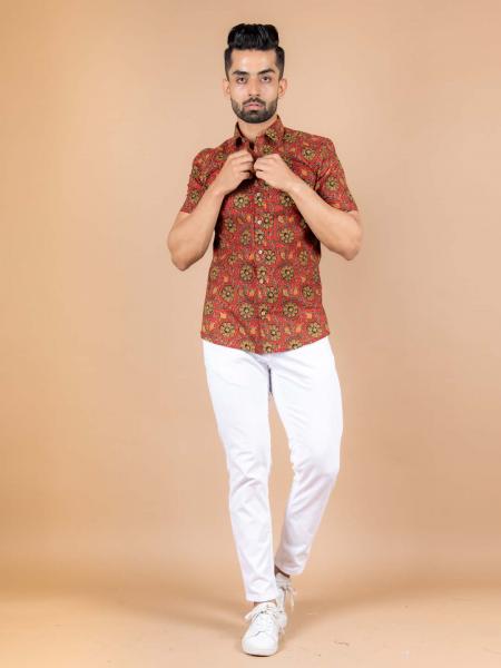 sanganeri printed shirt
