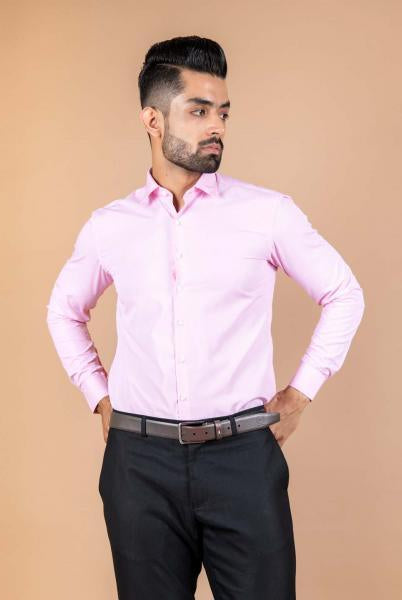 Pink and white thin stripes shirt - Tistabene