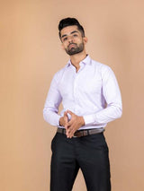 Light Purple Solid Shirt